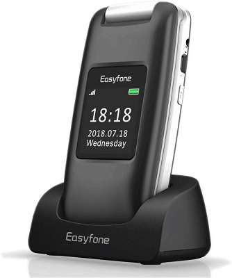AT&T Cell Phones For Seniors - Easyfone Prime A1 3G Unlocked Senior Flip Cell Phone